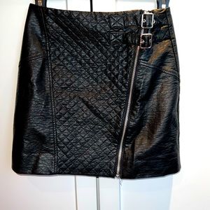 H&M Divided - faux leather moto mini